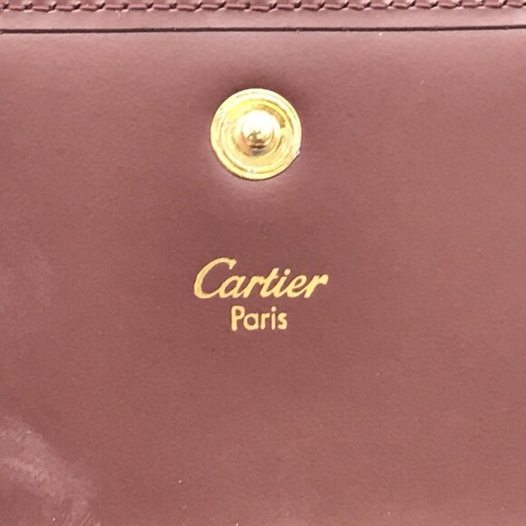Cartier Burgundy Coin Wallet - Picture 4 of 10